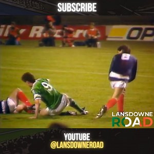Since it's Mark Lawrenson's birthday, why not share one of the most important goals in Irish football's history! | Lansdowne Road