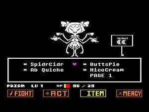 Undertale (Pacifist) - Muffet Boss Fight