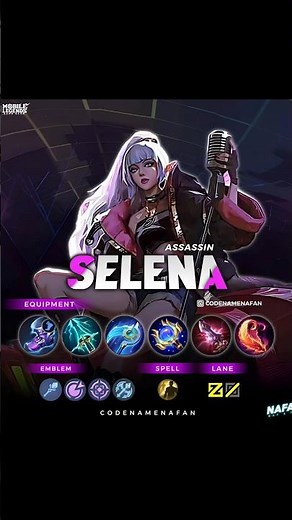 Selena One Shot Build 2026 ⚡ | Best Items & Emblem MLBB Guide #mlbb #mobilelegends