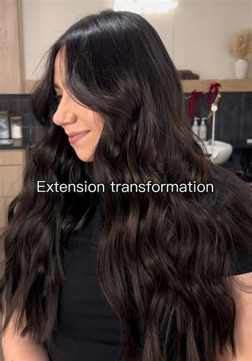 Three rows of 22 inch @Invisible Bead Extensions® #hairextensions #hairstylist #tulsaoklahoma #ibecertified #oklahomahairstylist