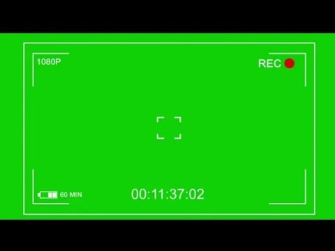Cam Viewfinder Green Screen video Video Camera recording 30 min@motionbg