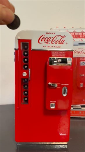 Vintage Coca Cola die cast musical money bank with original box ($25) FCFS ❤️ #cocacola #vintagemoneybank #freeportthriftshop | Freeport Community Services Thrift Shop