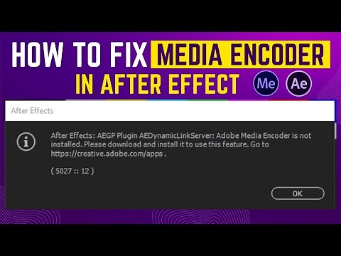How to connect Media Encoder with After effect | AEGPpluginAEDynamicLinkServer | 2022