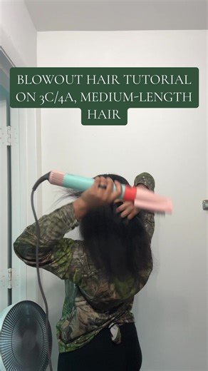 BLOWOUT HAIR TUTORIAL FOR 3C/4A MEDIUM-LENGTH HAIR