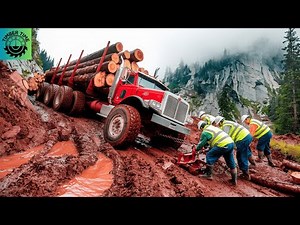 Extreme Log Truck Driving Skills, Insane Logging Adventures and Thrilling Rescues #32