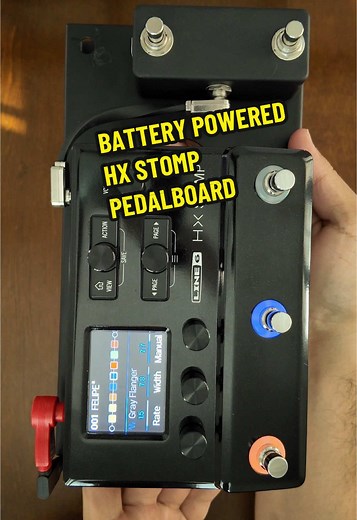 Minimal Guitar Pedalboard with HX Stomp Setup
