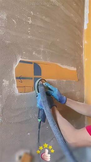 Convenient wall sanding tools 🛠️🧱✨