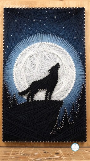 DIY Thread Art | String Art Tutorial #shorts #threadart #stringart #art #trending