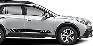 Mountain Stripes Decals Stickers Graphics Compatible with Subaru Outback All Generations (185B)