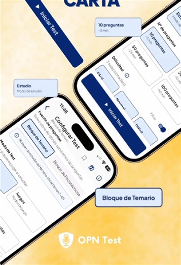 ¡Tu estudio, tus reglas! 📝 Con la App de OPN Test puedes configurar tus exámenes a la carta: ✅ Elige si quieres jugar o estudiar ✅ Elige el número de preguntas ✅ Filtra por dificultad ✅ Repasa solo tus fallos, tus preguntas favoritas o en blanco. ✅ Selecciona temas específicos. Prueba OPN Test la app líder en la preparación de la oposición a Policía Nacional 📲 link en la biografía #oposicionespolicianacional #policianacional #oposiciones #opntest #test
