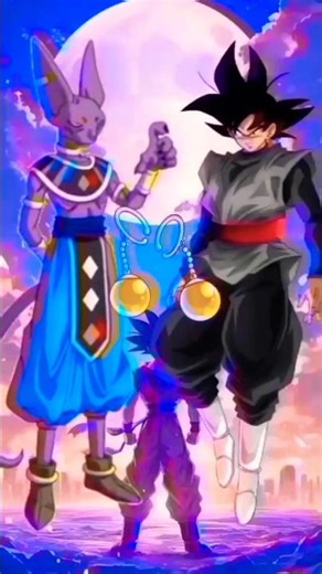 Dragon Ball super character fusion with lord Beerus #goku #anime #dragoball