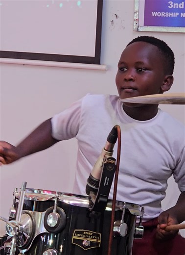 Prince Elijah Future drummer in the making 🔥🎶 #BeatMaster #YoungTalent