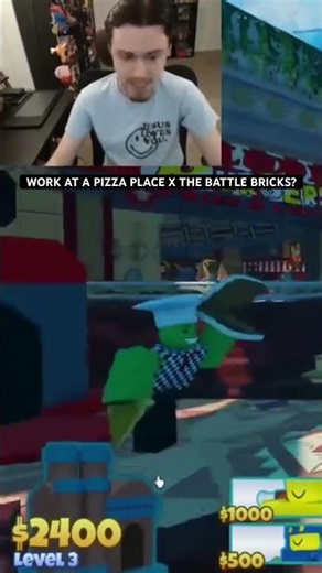 Work at a pizza place x Roblox The Battle Bricks collab?