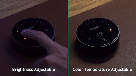 Quntis Computer Monitor Light Bar with Remote Control, Eye-Care Dual Light Screen Light Bar for Home Office Gaming, Stepless Dimming Brightness and Color Temperature, No Screen Glare, Gray