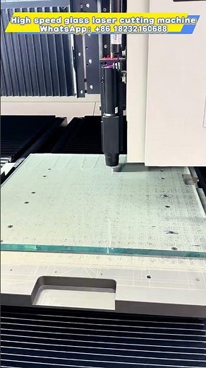 Socket panel cutting, every 8 seconds, glass laser cutting machine