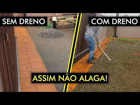 Como realizar DRENAGEM no muro? ou no quintal de casa? COMO FAZER DRENO?