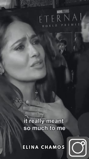 elina on Instagram: ""It hit me really hard... I nearly cried." 😭✨ There is a moment in everyone’s life when the "impossible" suddenly stares you in the face and becomes real. For Salma Hayek, it was seeing a family of Latinas seeing themselves reflected in a superhero—a dream that once seemed out of reach. 👑 Why this matters: We often stop ourselves before we even start. We look for a clear path, a map, or a sign that we belong. But as Salma beautifully says: "Anything is possible, even if yo