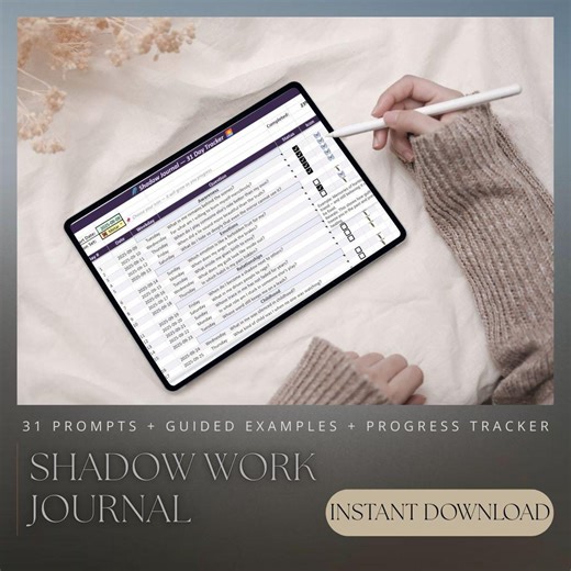 Shadow Work Journal PDF – 31 Daily Prompts With Examples & Progress Tracker | Self-reflection Digital Download - Etsy