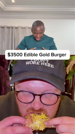 Second most expensive burger in the world, costing $3500. Credit = eatingwithtod #comedy #satire