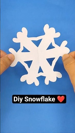 Diy paper Snowflake for Christmas / Easy paper craft tutorial / winter Decoration Idea