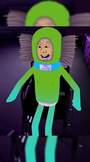 He's stuck, step-Bonus #vr #gaming #funny #poppyplaytime #lilylovebraids #vrchat #wheelchair