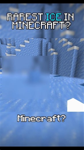 The RAREST ice in Minecraft...🤔