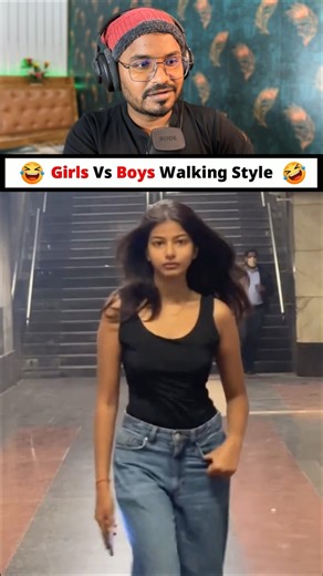 Girls Vs Boys Walking Style 😂 Funny Video #funny #shorts