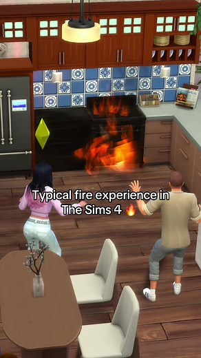 Typical Fire Experience in The Sims 4 Gameplay