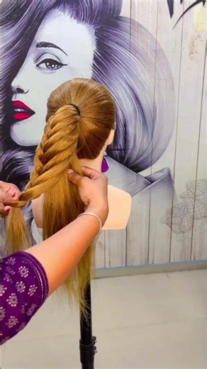Beautiful Ponytail Comb Braid Hairstyle for Girls | Step-by-Step Tutorial