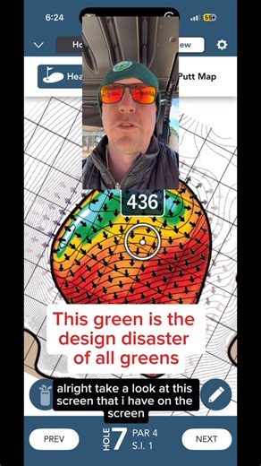Scott | The 7th @slcc_york_golf is a design disaster 460 par 4. Only 5 feet wide of usable green. Long is dead. Anything short is going 50 yards... | Instagram