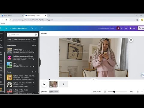 How to Add Audio in Canva Video 2024 | Canva Tutorial | Step-by-Step Guide