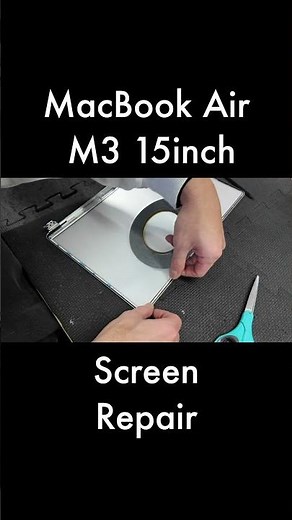 MacBook Air M3 Cracked Screen | LCD Panel Only Repair #MacBookAirM3 #A3114 #ScreenRepair