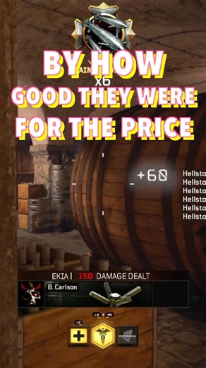 Blindly Ranking 5 COD Killstreaks by How Good They Were Fir the Price #shorts