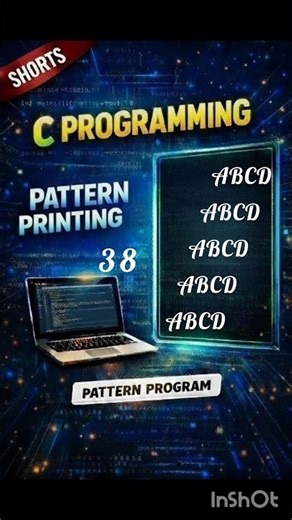 Alphabet Rhombus Pattern | Pattern Printing-38 | #shorts #coding #programming #viral
