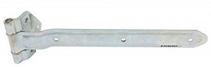 Over the Seal T-Strap Hinge for Enclosed Trailers - 180 Degree - 16" Long - Zinc Plated Steel Polar