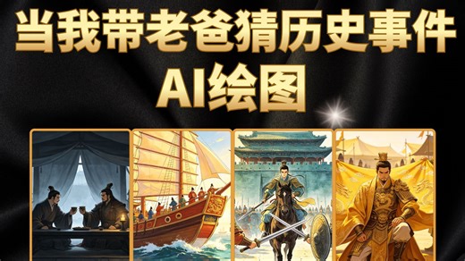 当我带70后老爸，根据AI绘图猜历史事件，大家投稿的就是有活