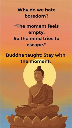 L53 : Why Your Mind Runs From Boredom | Buddha Teaching