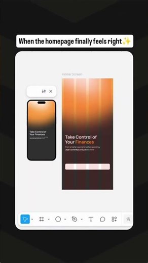 Modern Home Screen UI Design