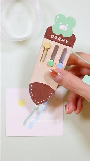 누르면 색이바뀌는 종이펜🍀 DIY 3-in-1 Paper Coloring Pen (It Really Writes!)