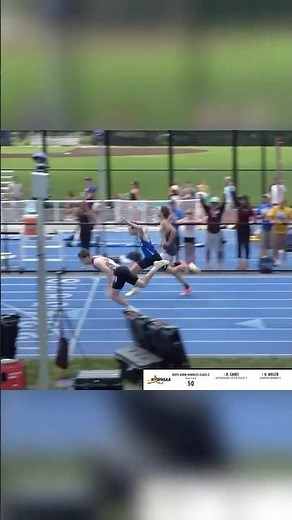 Bodies were hitting the floor in the NYSPHSAA Class C 400m Hurdles Championship