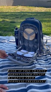 The weather is getting warmer and it’s the perfect time to go on a picnic. Bring this cool backpack and custom blanket made for two. For the park, the beach... anywhere you can enjoy some snacks and great wine! Get your picnic backpack here: https://bit.ly/3GTKIbo | Personal Creations