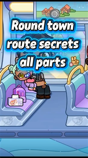 New update avater world Round town route all secrets #avaterworld#tocaboca#cuteavaterstories
