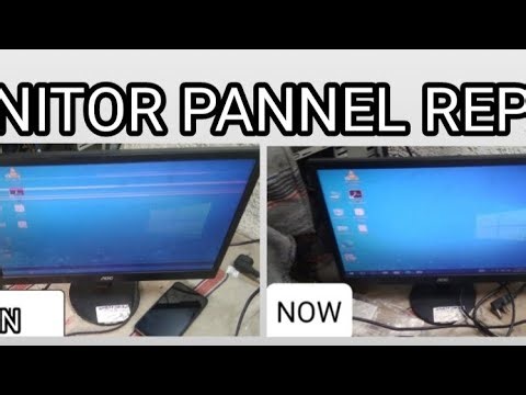 monitor pannel cop ! monitor pannel half screen problem! monitor panel repair #utube #nishacomputer
