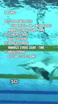 To How Build A Powerful Breaststroke Pull In Training #swimming