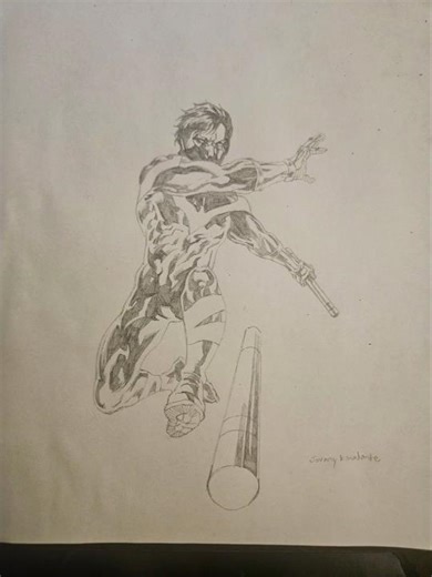 Nightwing drawing - DC Comics
