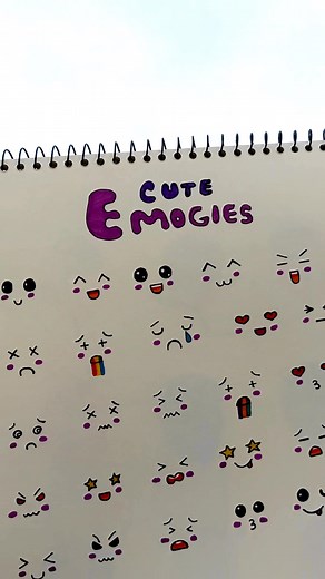 cute cute emojis 😍🩷💌 #art #arttutorial #minivlog