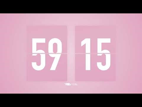 60 Minute Countdown Timer ⏳ Flip Clock with Simple Beep Alarm 1 Hour