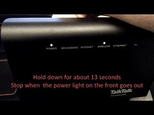 How to factory reset a TalkTalk Super Router (Huawei HG633)