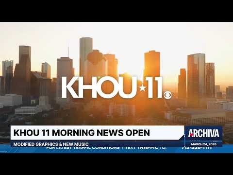 KHOU 11 Morning News Open - Modified Graphics & New Music | March 24, 2026