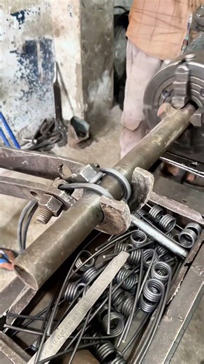 Steady Manual Skill Creating a Perfect Spring ⚙️ #shorts